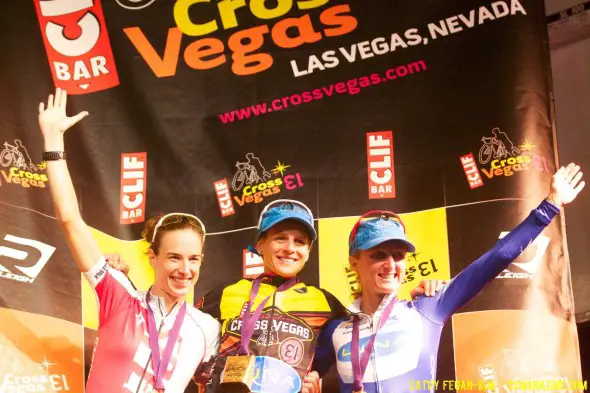 Davidson, Nash, and Pendrel form the international podium for CrossVegas 2013. © Cathy Fegan-Kim, Cyclocross Magazine Davidson, Nash, and Pendrel form the international podium for CrossVegas 2013. © Cathy Fegan-Kim, Cyclocross Magazine