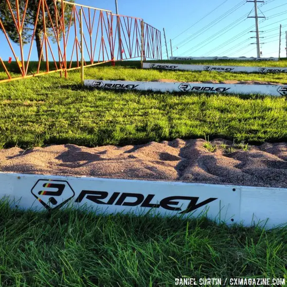 Course setup for CrossVegas 2013. © Cyclocross Magazine