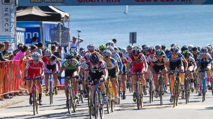 The men's start at Gloucester. © Todd Prekaski