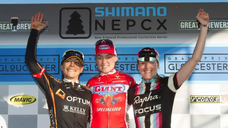 The Day 1 Women's Podium. © Todd Prekaski