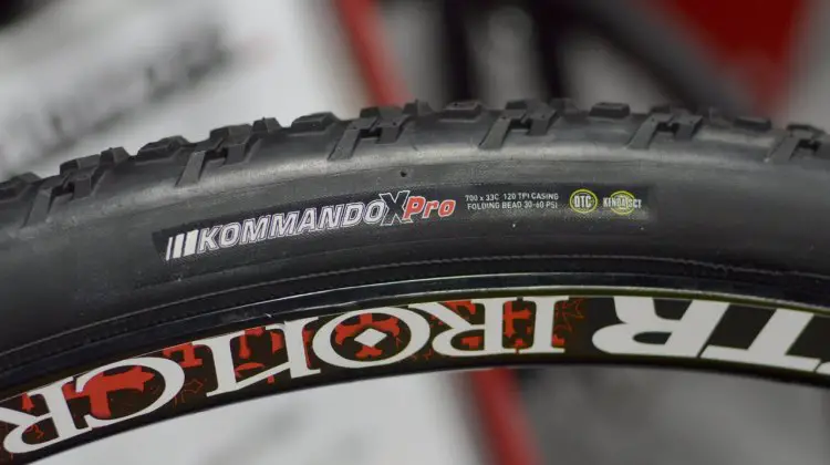 Kenda's new Kommando X Pro tubeless-ready cyclocross tire. © Cyclocross Magazine