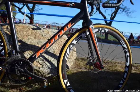 Despite being a disc model, it's lighter than Wyman's bike from last year. © Cyclocross Magazine