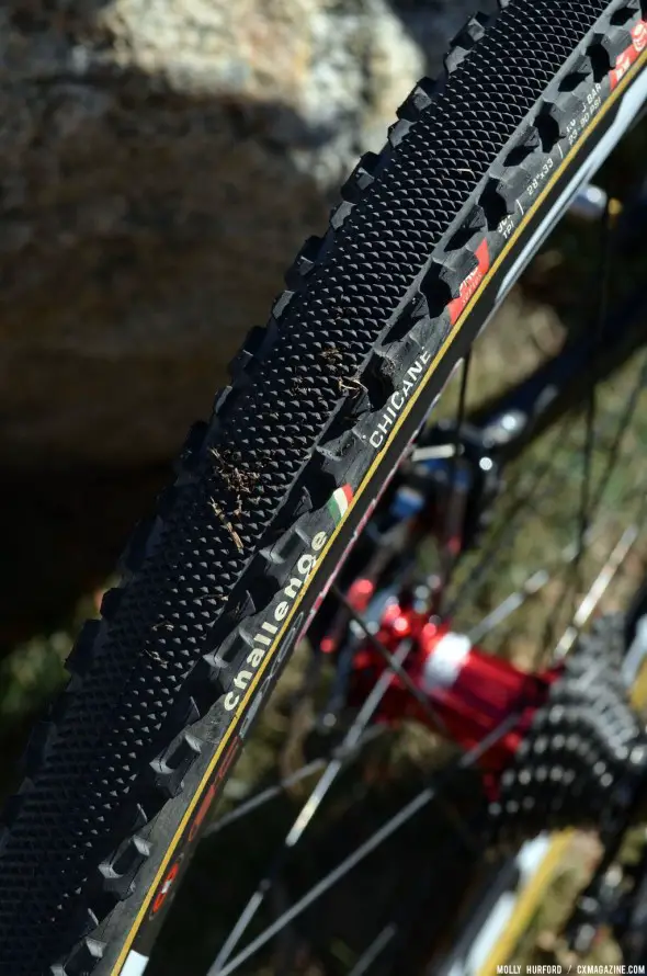 The tread is a combination of a file tread and a Grifo. © Cyclocross Magazine