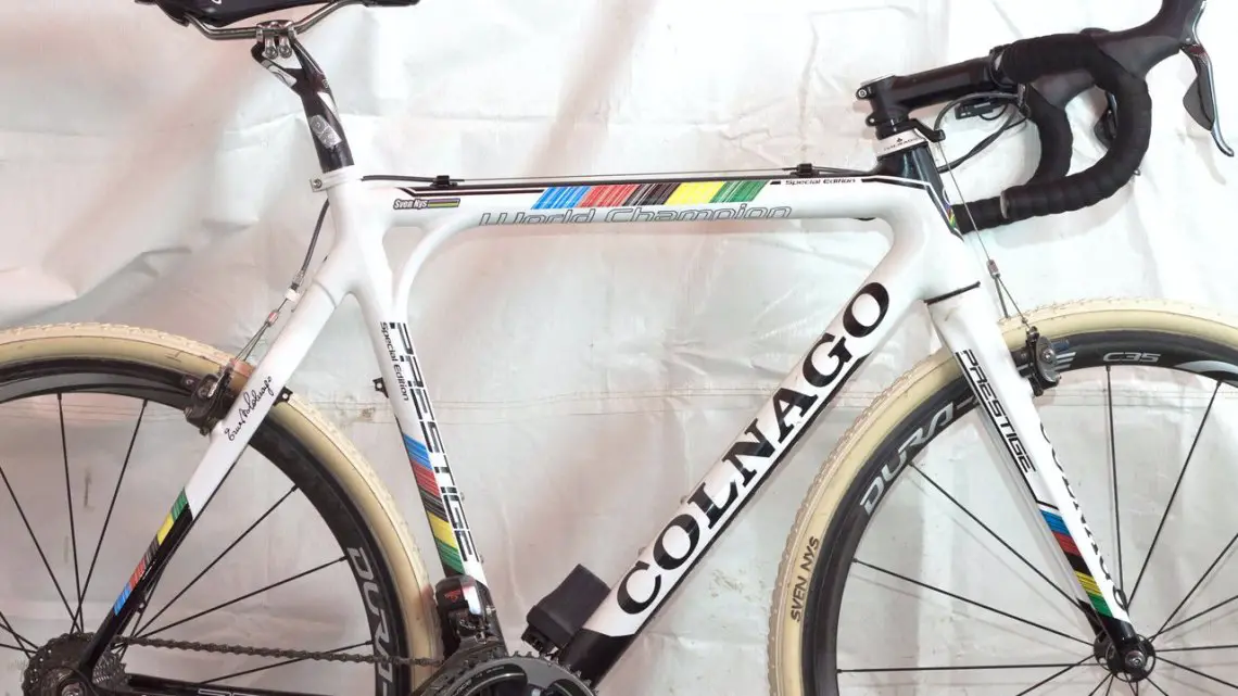 Sven Nys' Cross Vegas-winning Colnago Prestige cyclocross bike, Cross Vegas 2013. © Cyclocross Magazine