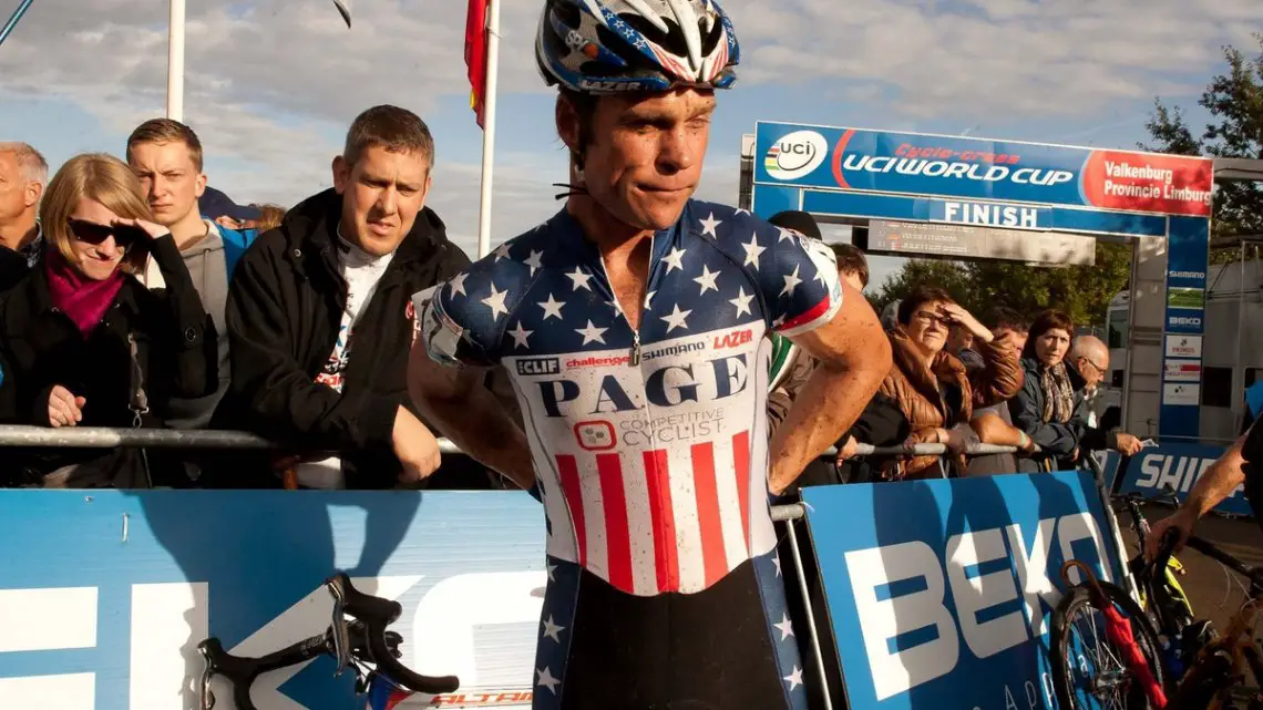 The only American male racer, Jonathan Page, post-race. © Thomas van Bracht