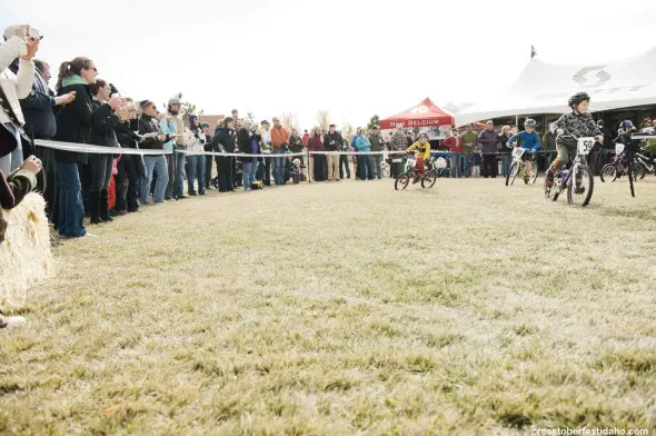 Kids have plenty of racing opportunities too at Crosstoberfest. photo by Tal Roberts.