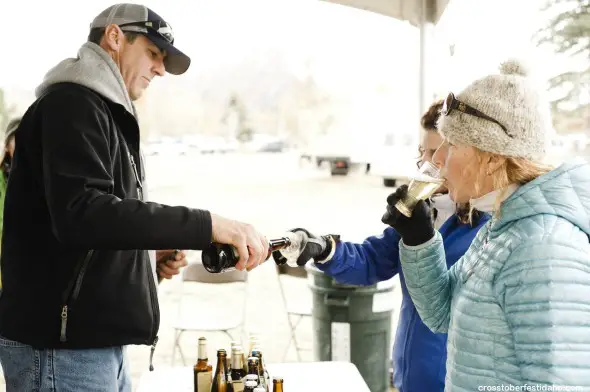 For some, the beverages are a bigger draw than racing. Crosstoberfest. photo by Tal Roberts.