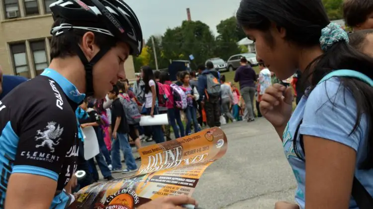 Allen Krughoff signs autographs. © Cyclocross Magazine