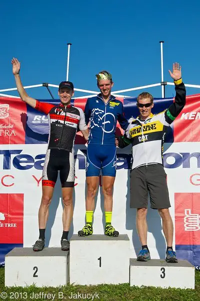 Knapp topping the men's podium. © Jeffrey B Jakucyk