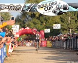 Powers coming in for the win at the Boulder Cup. © Jesse Pisel