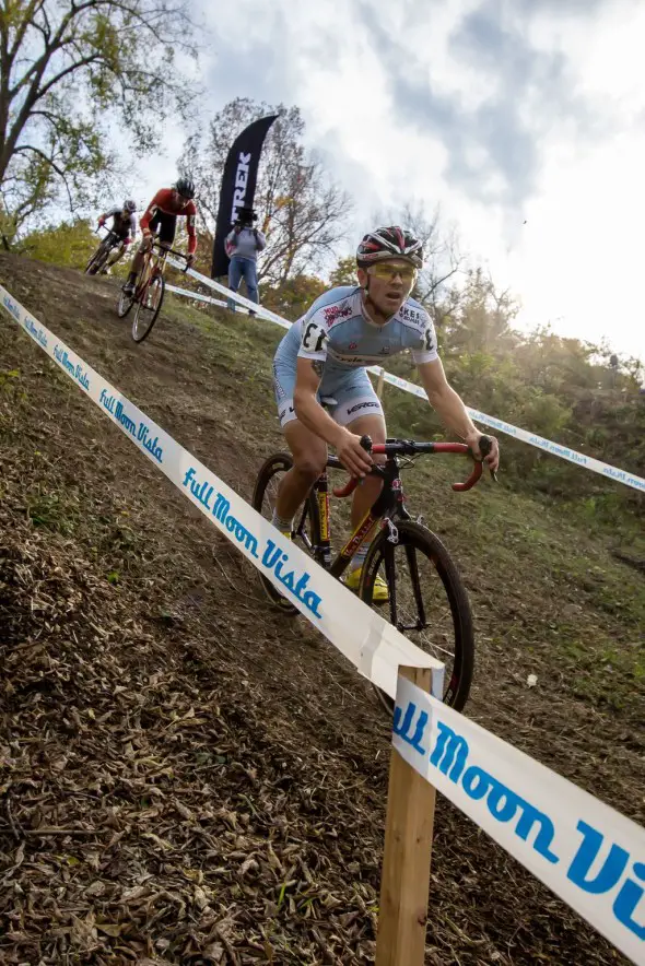Mike Van Den Ham and Dan Timmerman scream down the chute on Saturday at Ellison Park. © Brian Boucheron