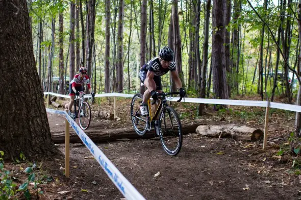 Bruno Roy and Van Gilder dueled all weekend and the woods were no exception on Sunday. © Brian Boucheron 