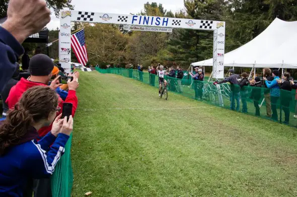 Gagne sweeps the weekend in Rochester at Full Moon Vista Ellison Park Cyclocross. © Brian Boucheron 