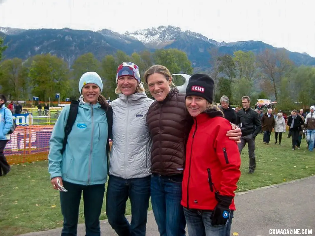 Katerina Nash, Sue Butler, Katie Compton and Amy Dombroski were all in the mix in Switzerland. photo: Sue Butler