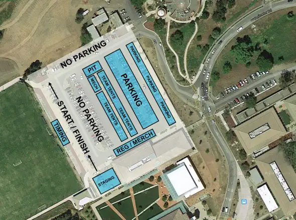 The layout of the Lion of Fairfax 2013 - Los Altos, Foothill College