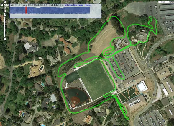 2013 Lion of Fairfax of Los Altos - Foothill College cyclocross race potential course map