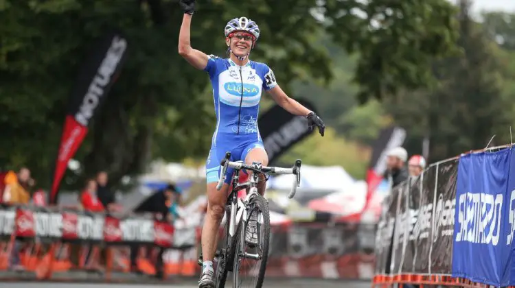 Nash doubled up at Providence Cyclocross Festival. © Meg McMahon