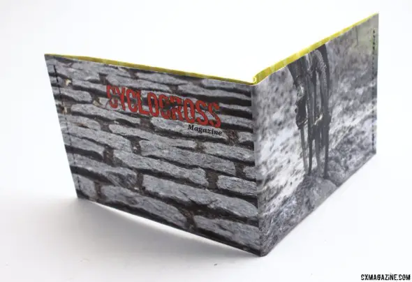 the photo-customized ThinFolio Tyvek 11g wallet, made in California. © Cyclocross Magazine