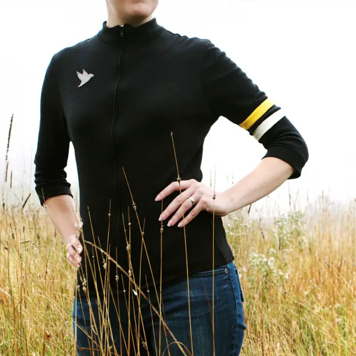 women's merino cycling jersey