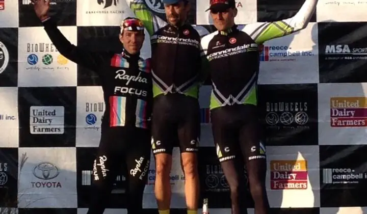 Men's Elite Podium at Cincy3 Day. © Joe Bellante