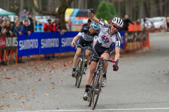 Gagne took Milne at the line for the win. © Todd Prekaski