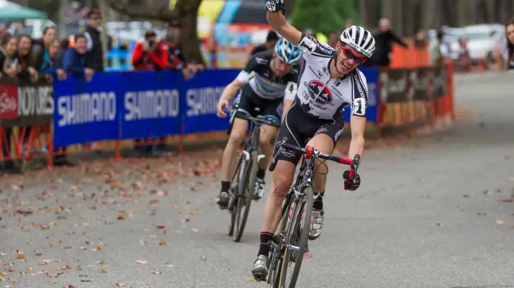 Gagne took Milne at the line for the win. © Todd Prekaski