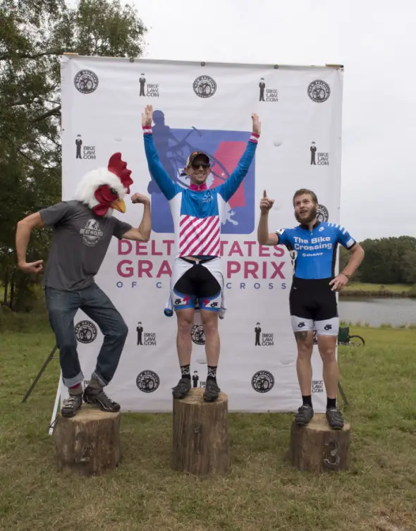 The Men's Cat 4 podium. © Micheal Boedigheimer