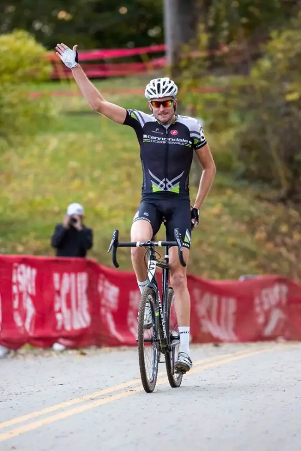 Trebon takes the first Elite Men’s win of the weekend. © Kent Baumgardt