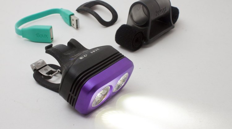 Knog Road Blinder 2 LED bike headlight is light, compact, and surprisingly bright. © Cyclocross Magazine