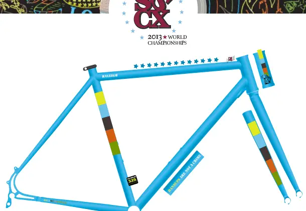 Raleigh has released its 2013 SSCXWC Limited Edition steel singlespeed-ish frameset.