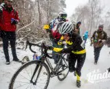 Vicki Barclay goes for the win at SSCXWC. © A.E Landes Photography