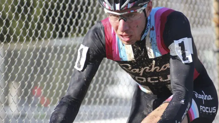 Jeremy Powers on his way to the win on Sunday in North Carolina. © Marcia Seiler