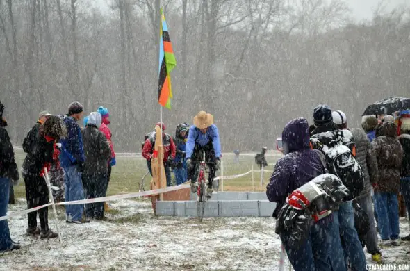 Pennsylvania Dutch doing some hopping at SSCXWC 2013. © Cyclocross Magazine