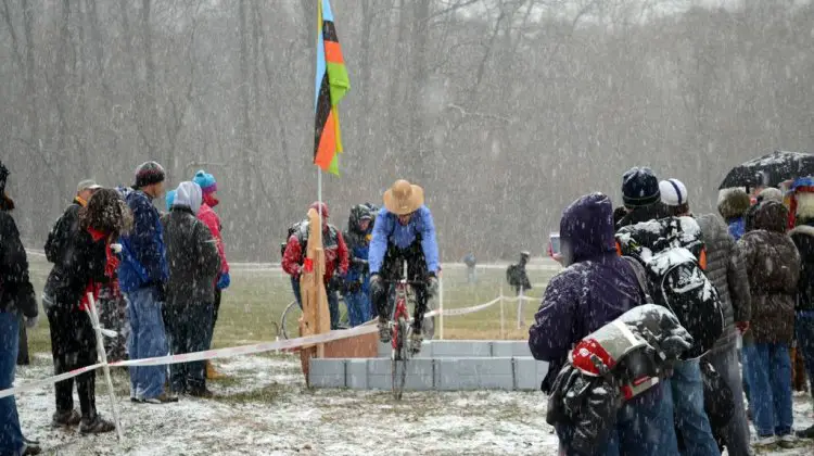 Pennsylvania Dutch doing some hopping at SSCXWC 2013. © Cyclocross Magazine