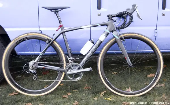 Shawn Milne and the Keough brothers are all racing on the carbon Felt bikes with Shimano drivetrains and TRP cantilever brakes. © Cyclocross Magazine Shawn Milne and the Keough brothers are all racing on the carbon Felt bikes with Shimano drivetrains and TRP cantilever brakes. © Cyclocross Magazine