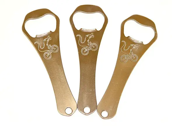 Moots titanium bottle openers. 