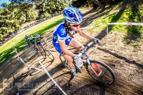 Finchamp leads Nauman, Brandt and Probert-Turner on a 75-degree Saturday in L.A.  at Santa ’Cross. © Philip Beckman/ PB Creative