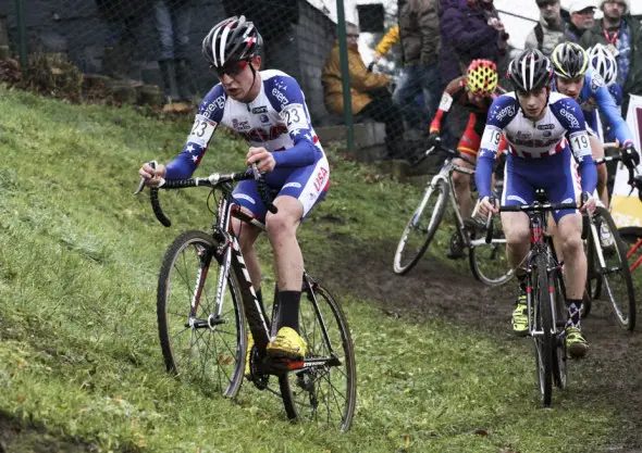 Garret Gerchar leads fellow American Cooper Willsey at the 2013