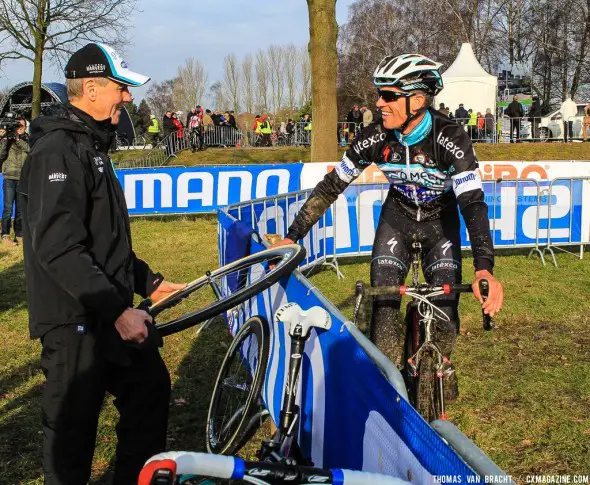 Zdenek Stybar, OPQS :: Official Course Training UCI CX World Championships - Hoogerheide, The Netherlands - 30th January 2014. © Thomas Van Bracht