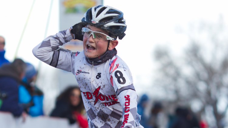 Paul Haley (Red Zone Cycling took the gold in the 9-10 race. ©Brian Nelson