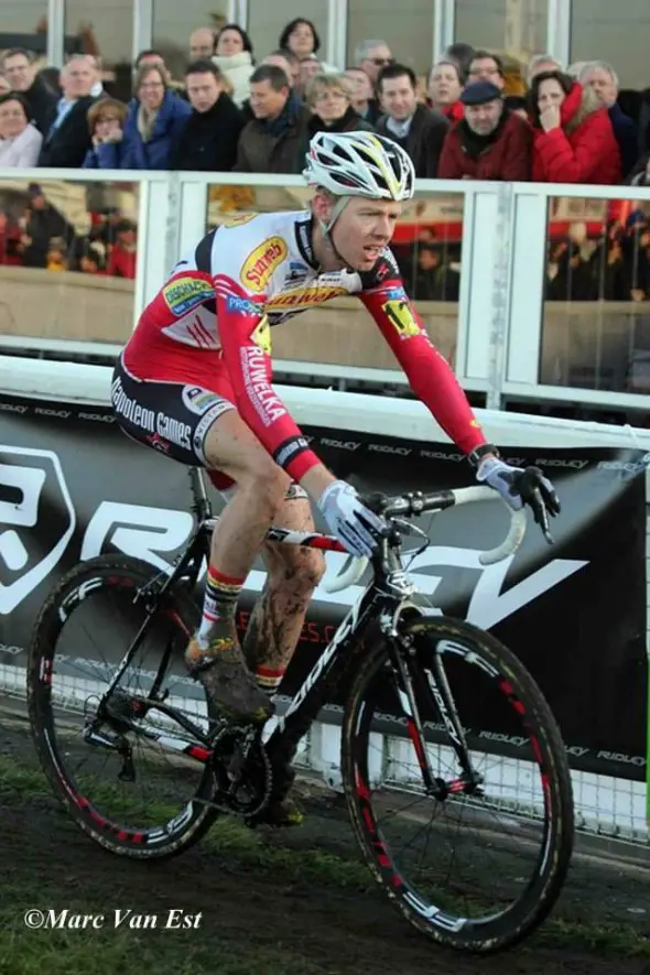 Dieter Vanthourenhout at Belgian Championships - sixth place. © Marc van Est