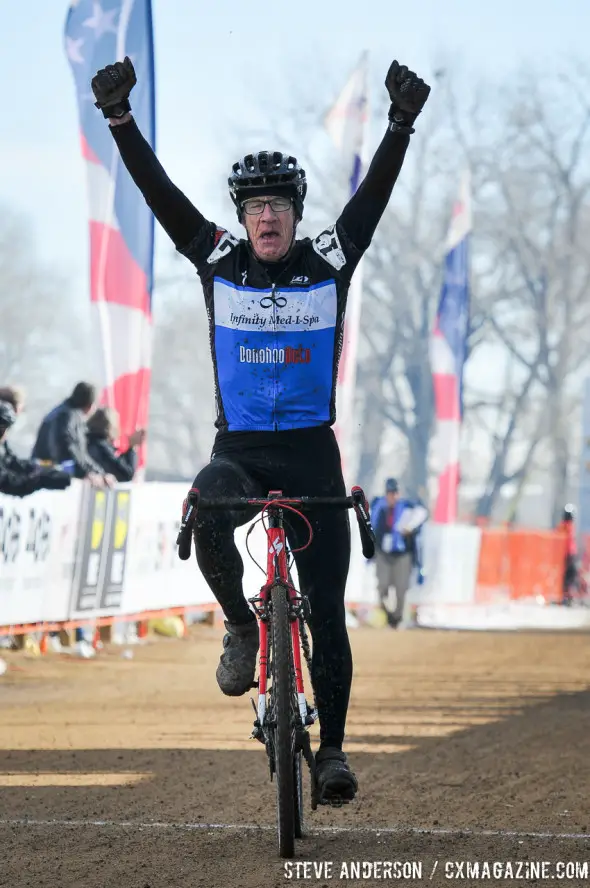 Hardwick Gregg taking the win in Men's 60-64 at 2014 Nationals. © Steve Anderson