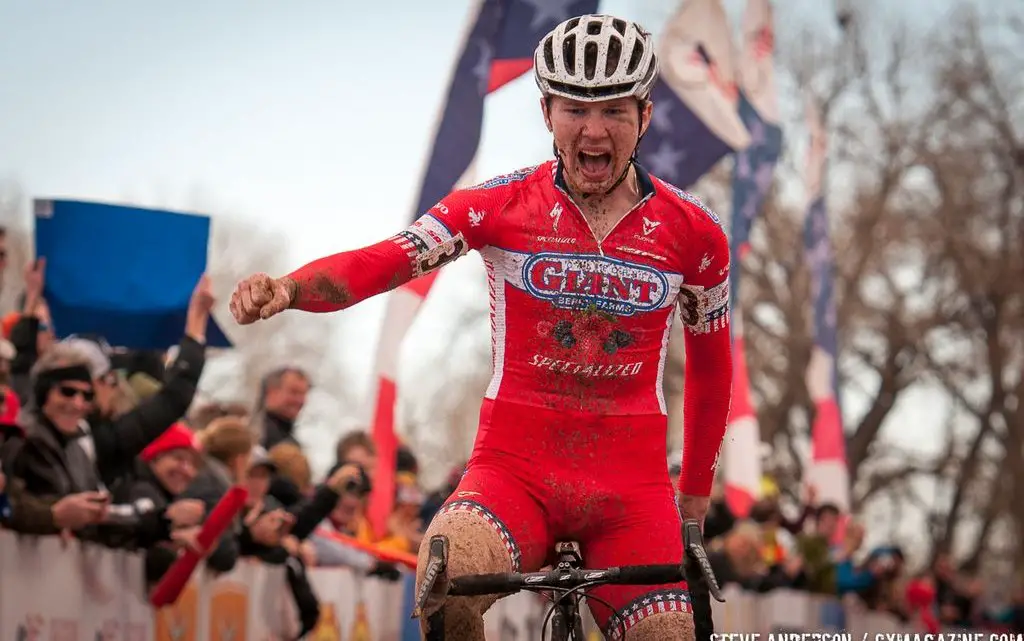 Logan Owen taking the U23 win. © Steve Anderson