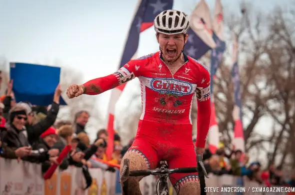 Logan Owen taking the U23 win. © Steve Anderson