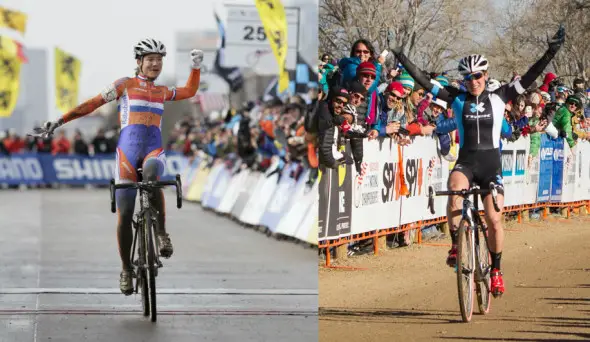 Vos winning her sixth World Championship, Compton winning her 10th National Championship. © Nathan Hofferber / Mike Albright