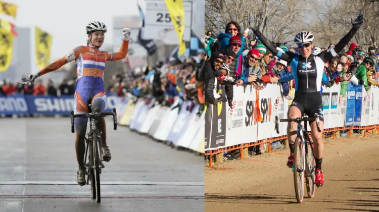 Vos winning her sixth World Championship, Compton winning her 10th National Championship. © Nathan Hofferber / Mike Albright