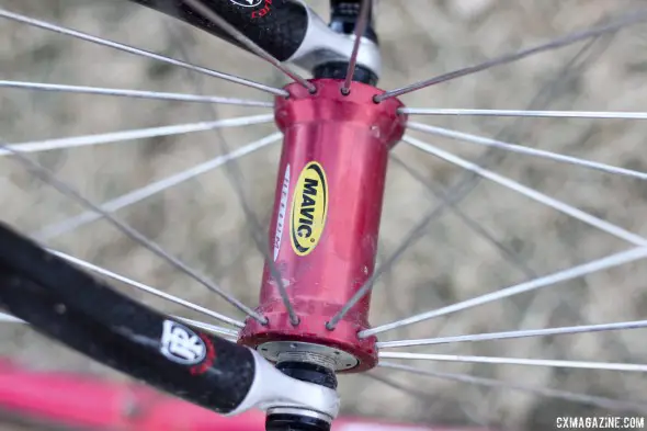 Mavic's Helium wheels set the bench mark for pre-built lightweight tubulars when they came out in 1996. © Cyclocross Magazine