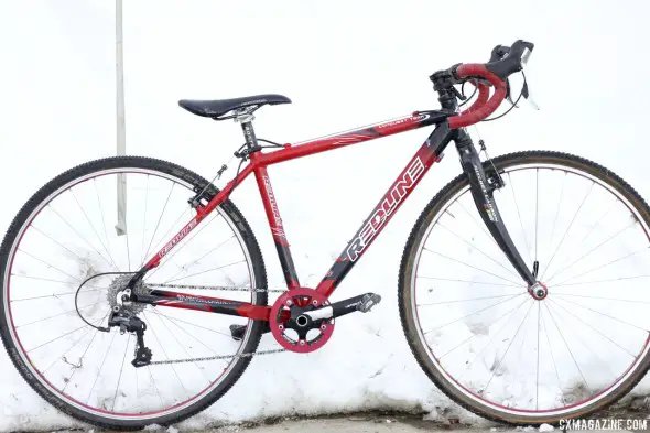 Paul Haley's Redline Conquest Team Scanduim cyclocross bike. © Cyclocross Magazine