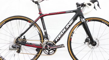 2014 Masters 30-34 National Champion Justin Lindine's Redline Conquest Team Disc cyclocross bike. © Cyclocross Magazine