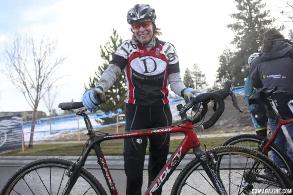 2010 60-64 National Champion Martha Iverson and her Ridley X-fire cyclocross bike.  © Cyclocross Magazine